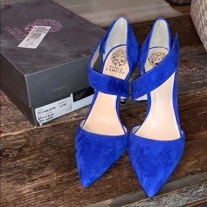 Vince Camuto Blue Suede Shoes - 8.5 Charlotte